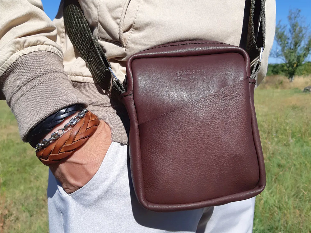 Sacoche homme cuir
