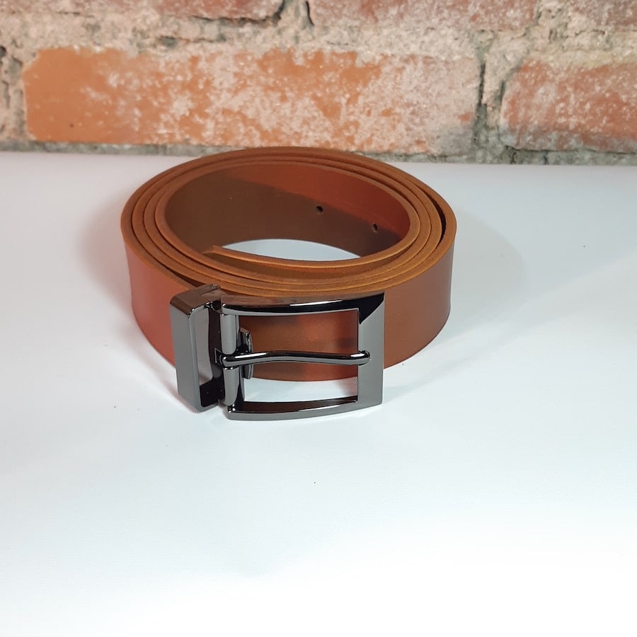 ceinturée cuir camel