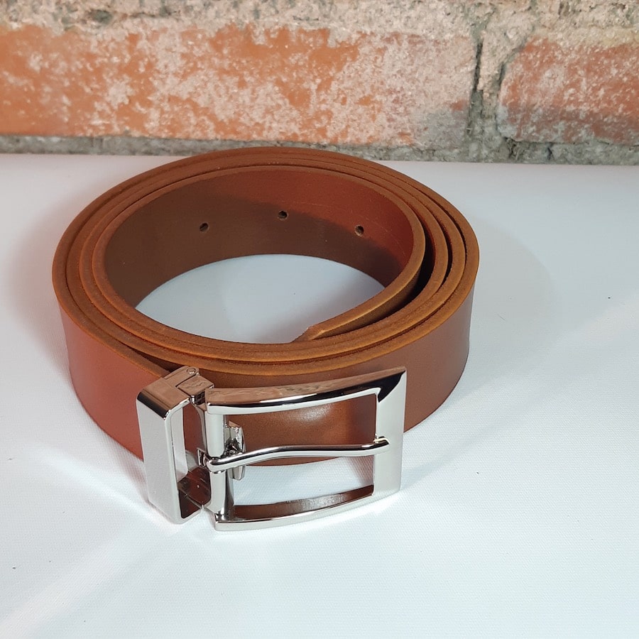 ceinture cuir cognac