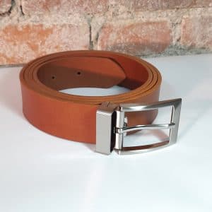 ceinture en cuir cognac