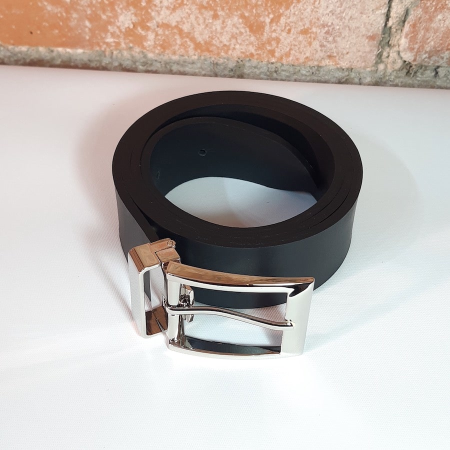 ceinture en cuir boucle argent