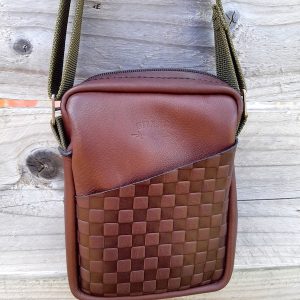 sacoche homme damier